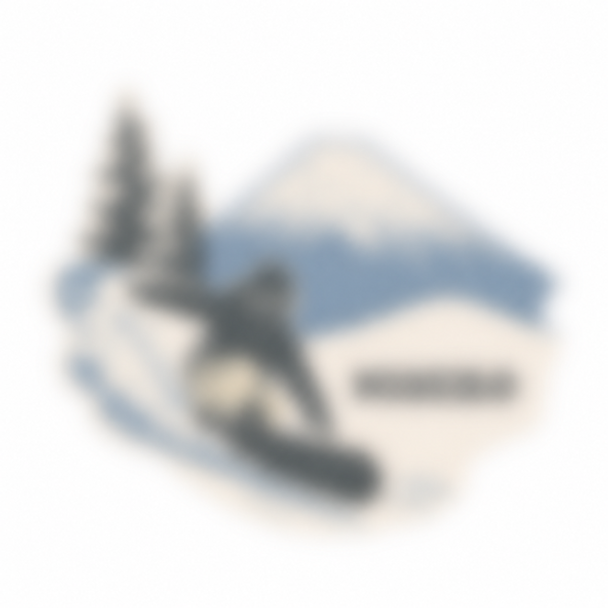 Snava Niseko snowboard sticker featuring bold, colorful design suitable for decorating snowboards and gear.