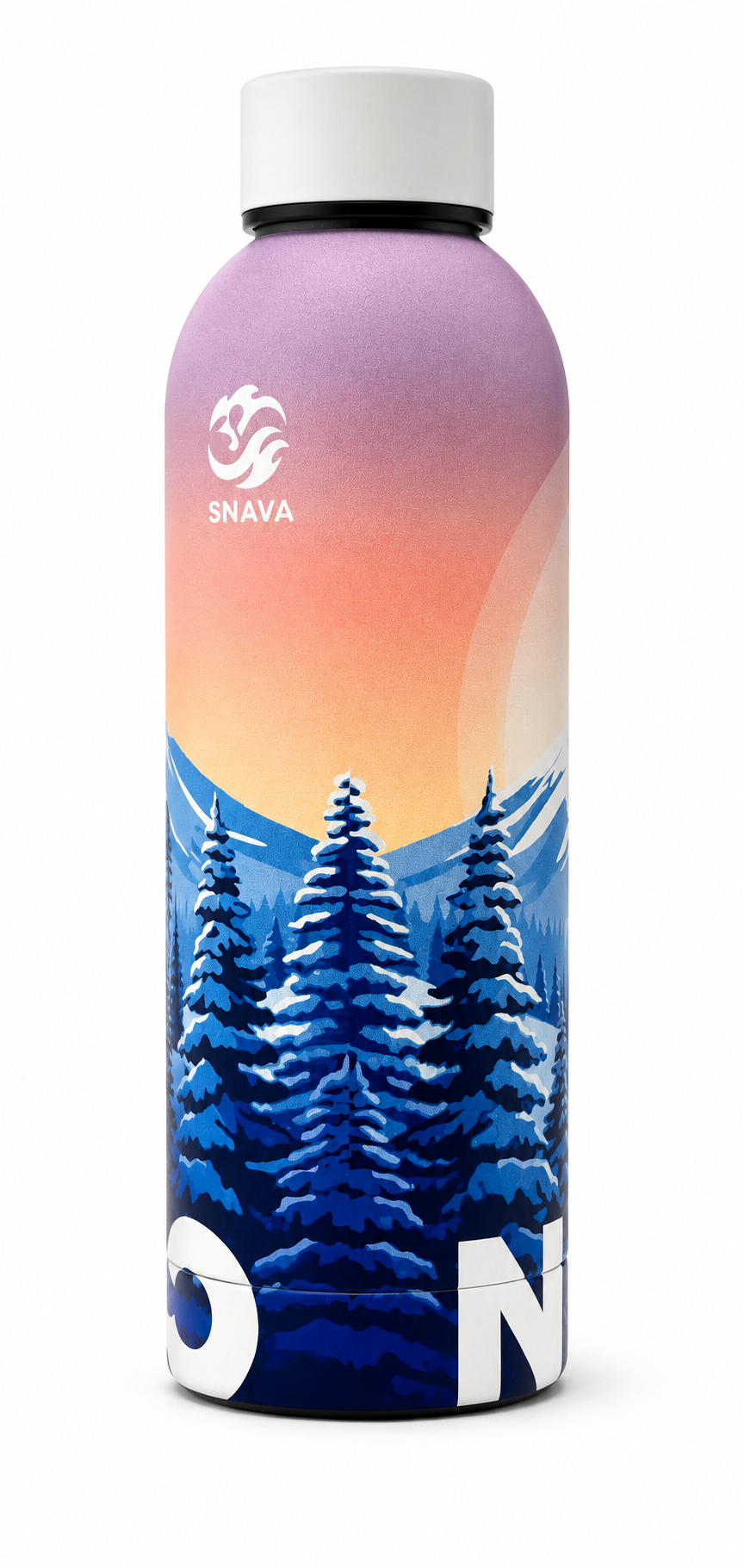Niseko Skier Bottle Sunset
