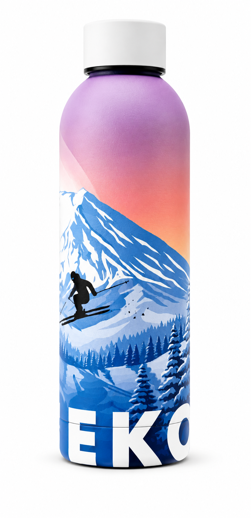 Niseko Skier Bottle Sunset