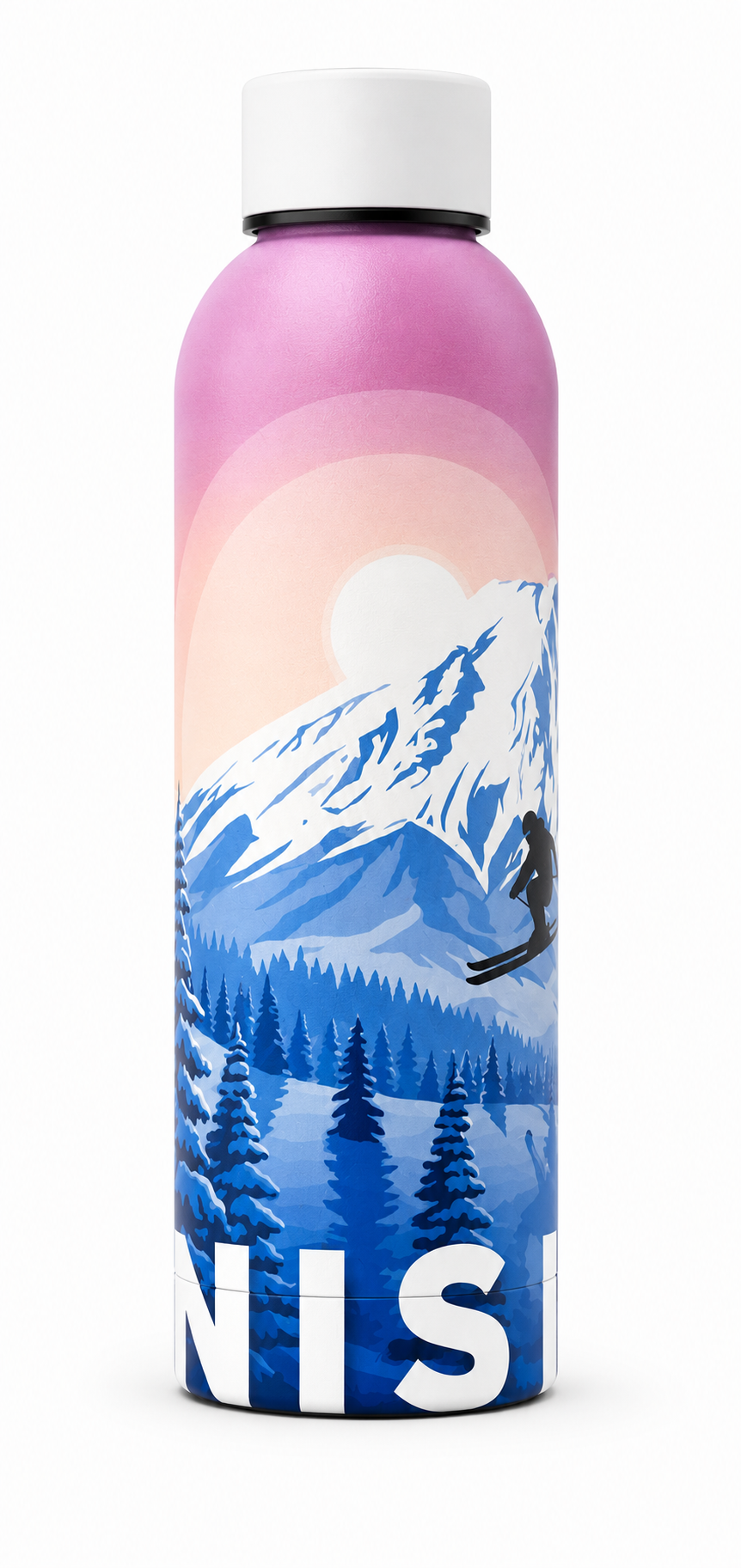 Niseko Skier Bottle Sunset