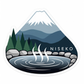 Niseko Onsen Winter Sticker