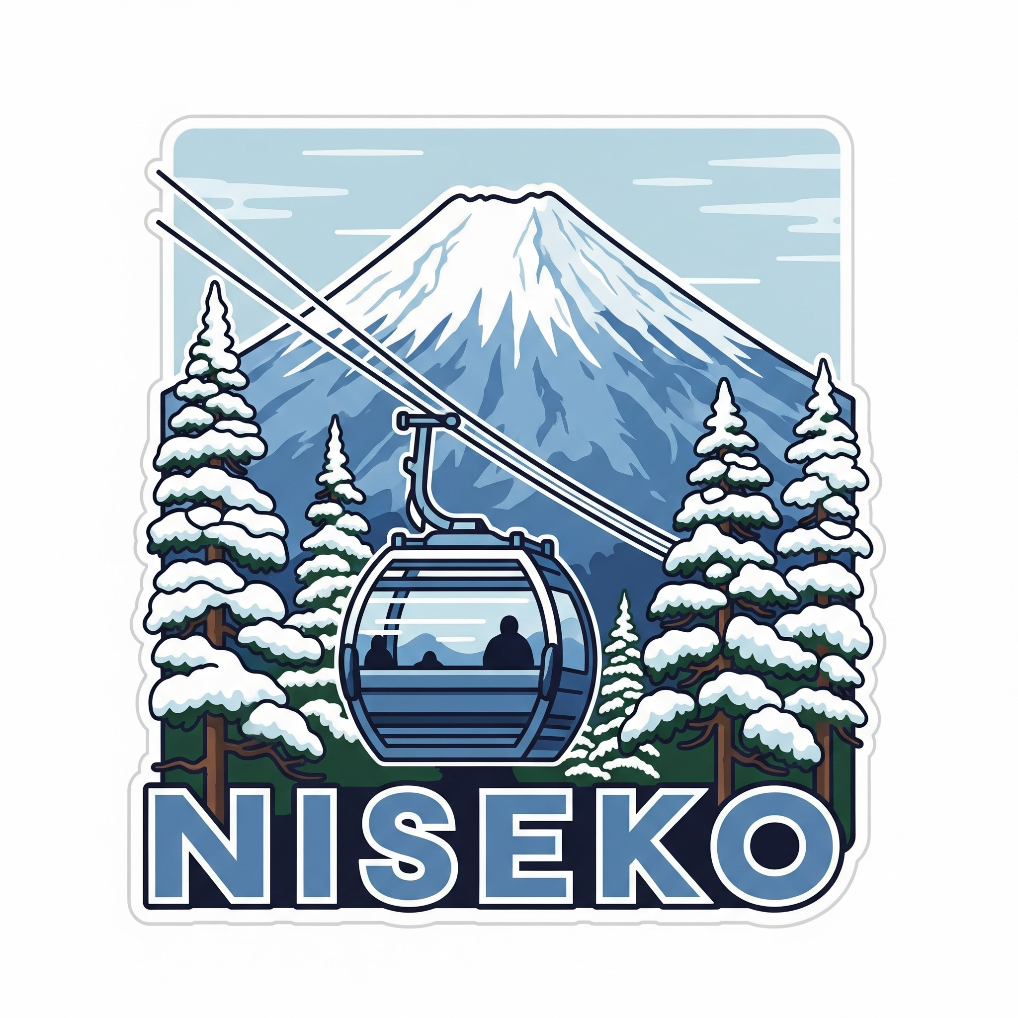 Niseko Gondola Spring Sticker