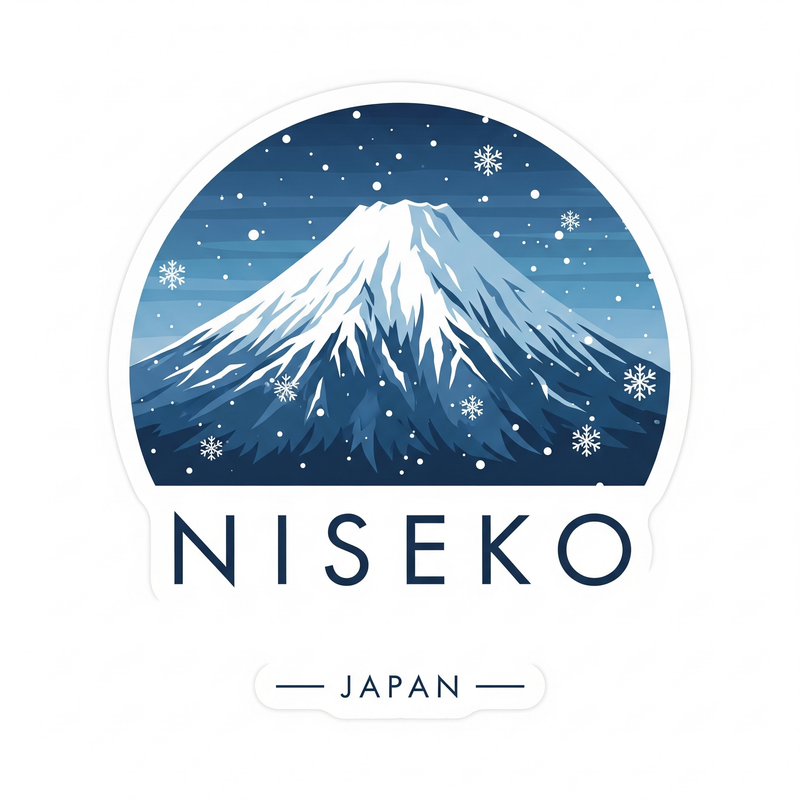 Niseko Snowy Yotei Sticker
