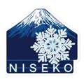 Niseko Snowflake Mountain Sticker
